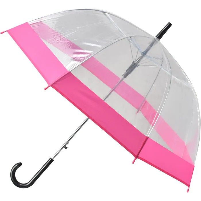 Парасолька Semi Line Transparent-Pink (2507-5)