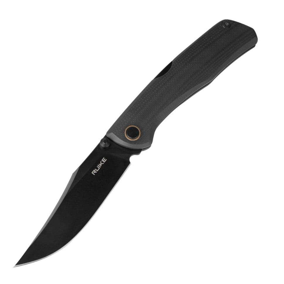 Ніж складаний туристичний Ruike P882-B, (8.5 см) 12С27 / G10 чорний