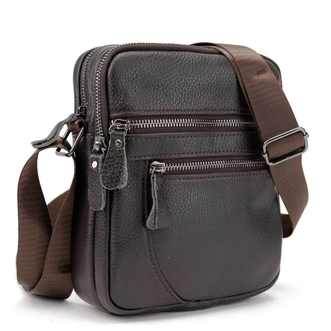 Мужская кожаная сумка через плечо Tiding Bag M56-3646-1C