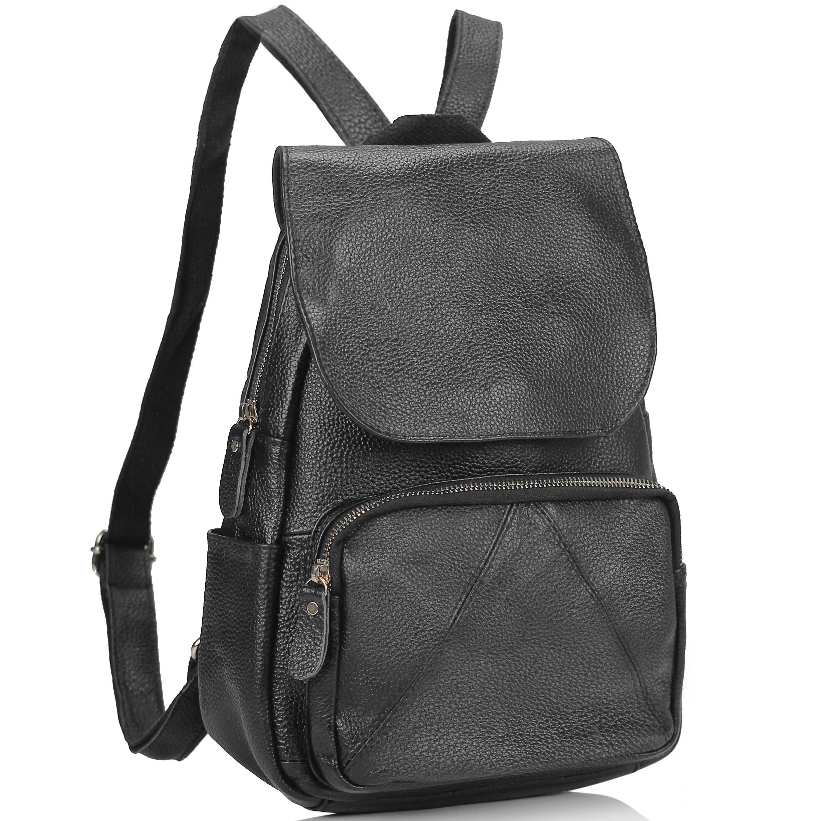Жіночий шкіряний рюкзак з клапаном Riche NM20-W1031A