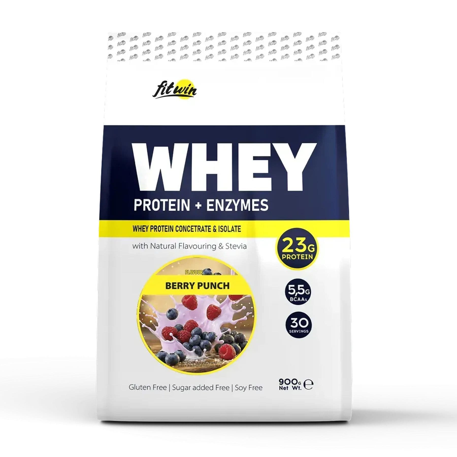 FitWin Whey, протеїн, смак ягідний пунш, 900 г