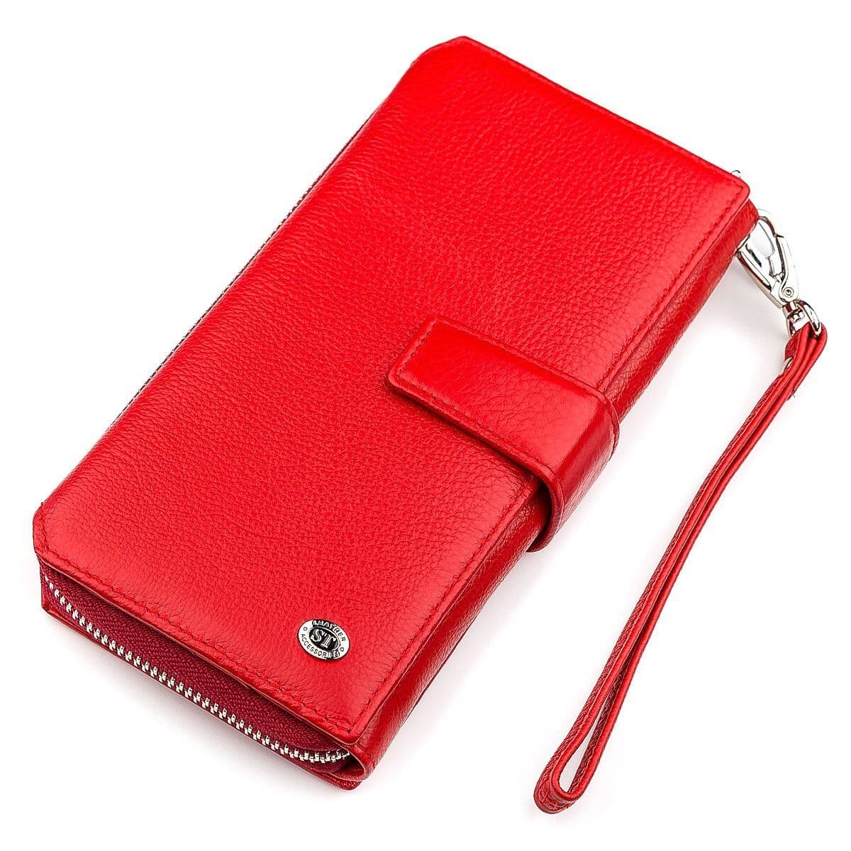 Гаманець жіночий ST Leather 18456 (SТ228) дуже гарний Червоний
