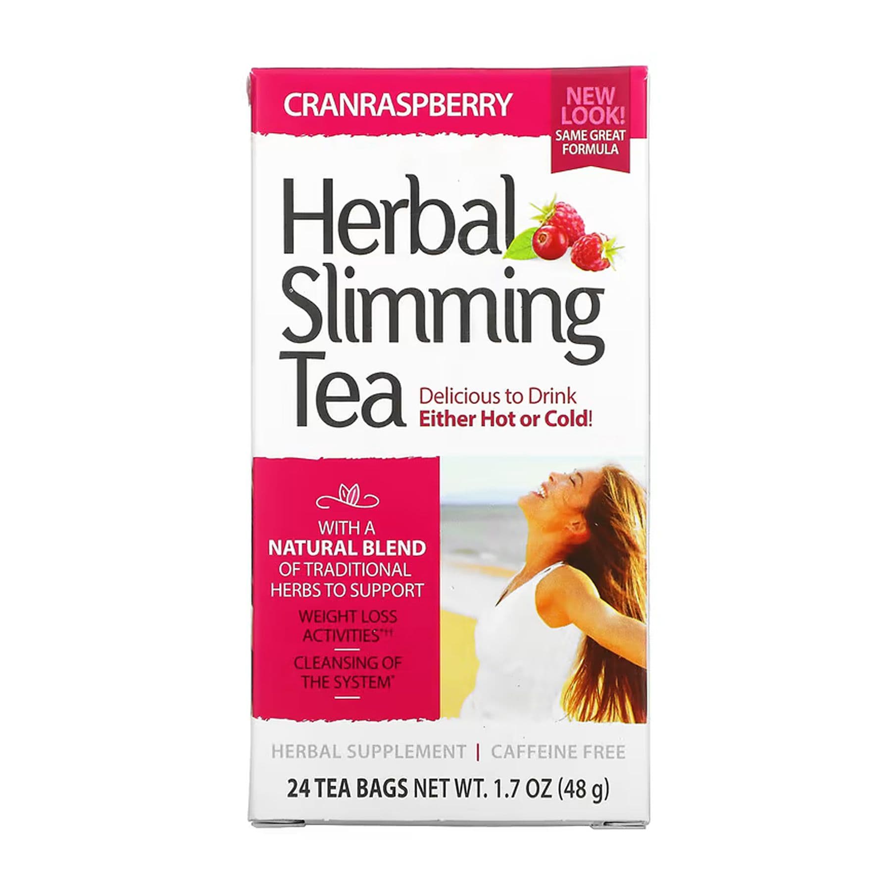 Slimming Tea - 24 bag Cranberry Raspberry (Пошкоджена упаковка) — фото 1