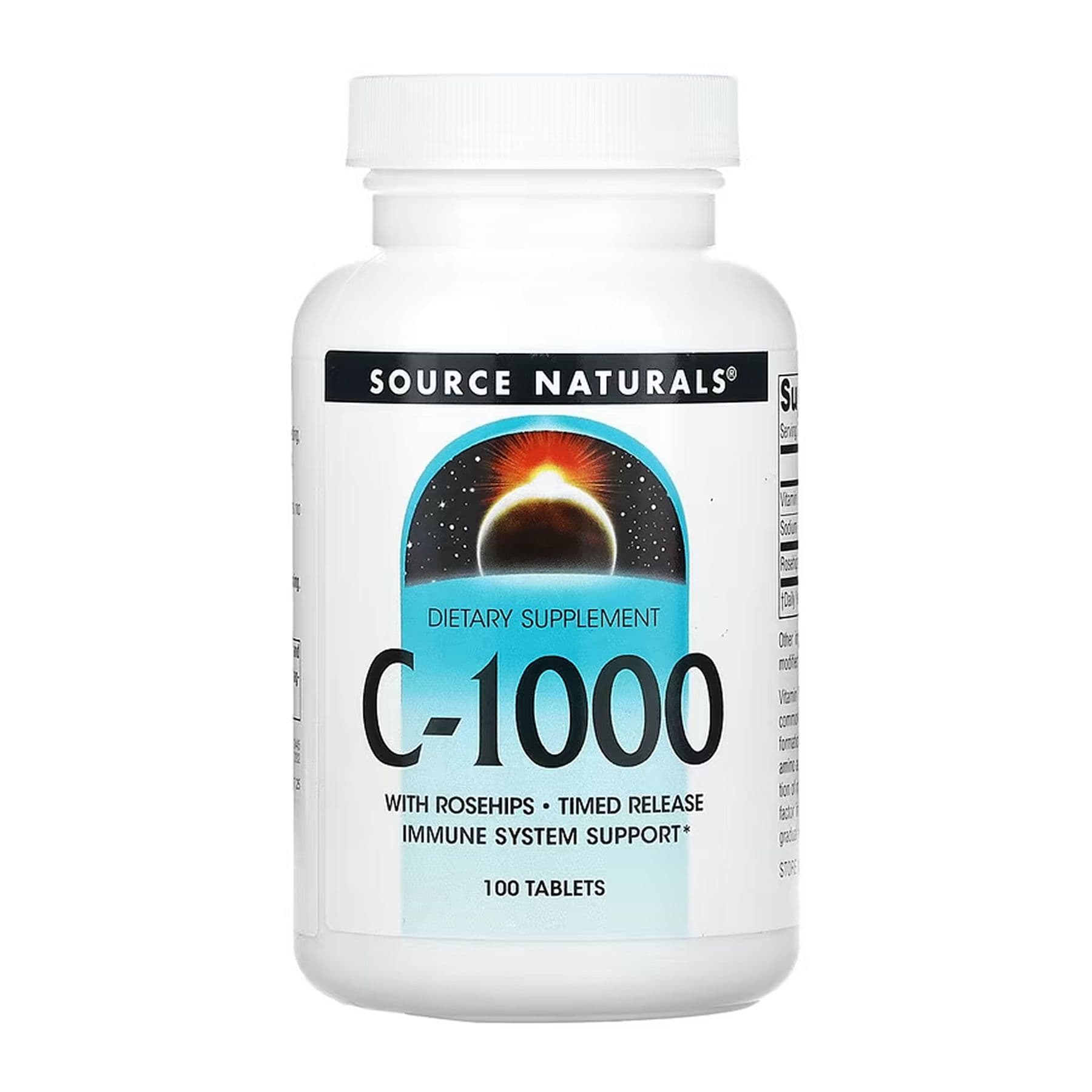 Вітамін C-1000, 1000 мг, 100 таблеток, Source Naturals