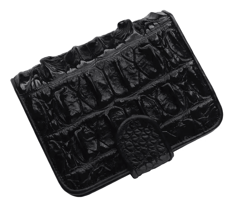 Гаманець зі шкіри крокодила Exotic Leather Чорний (cw 102) — фото 1