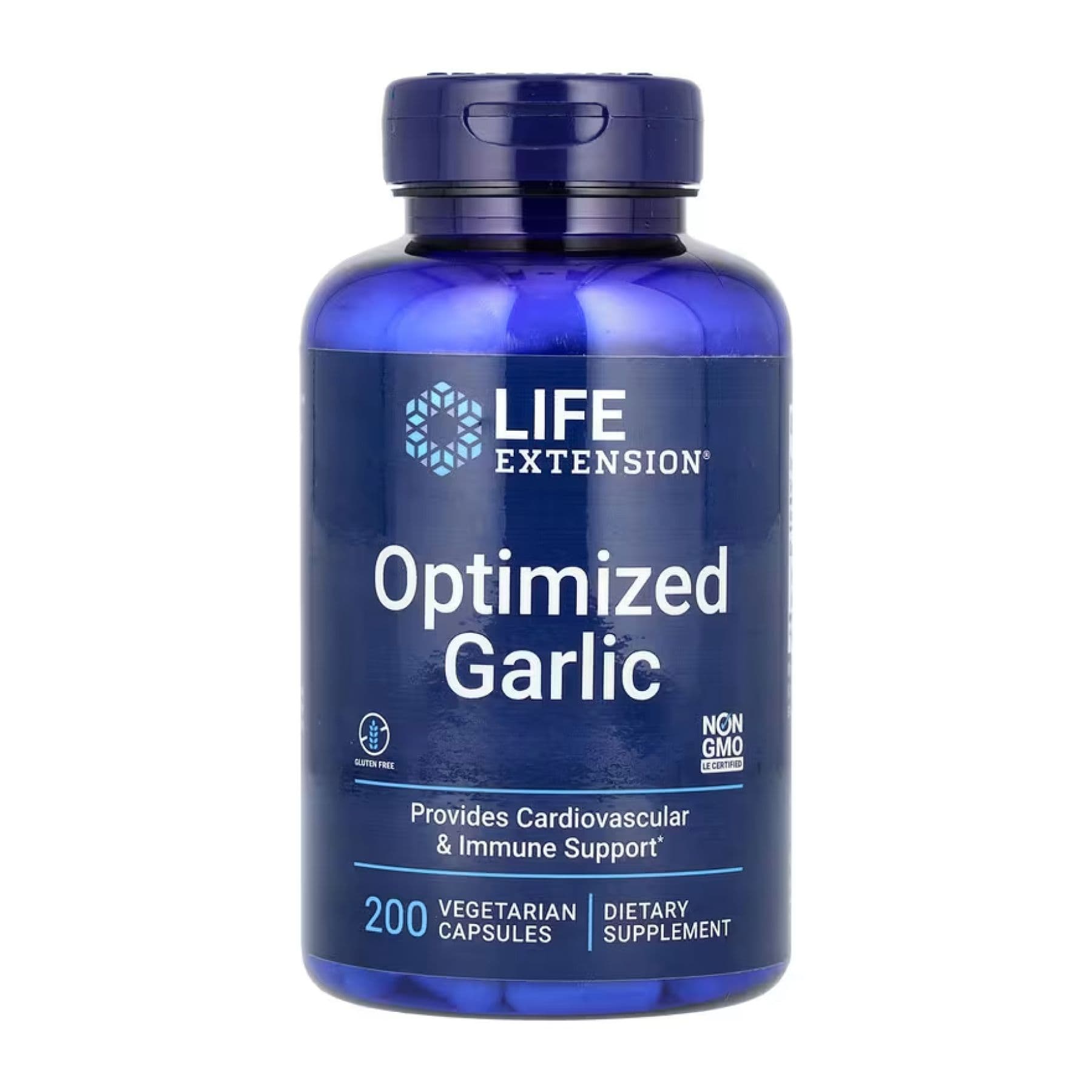 Чеснок Optimized, 200 вегетарианских капсул, Life Extension