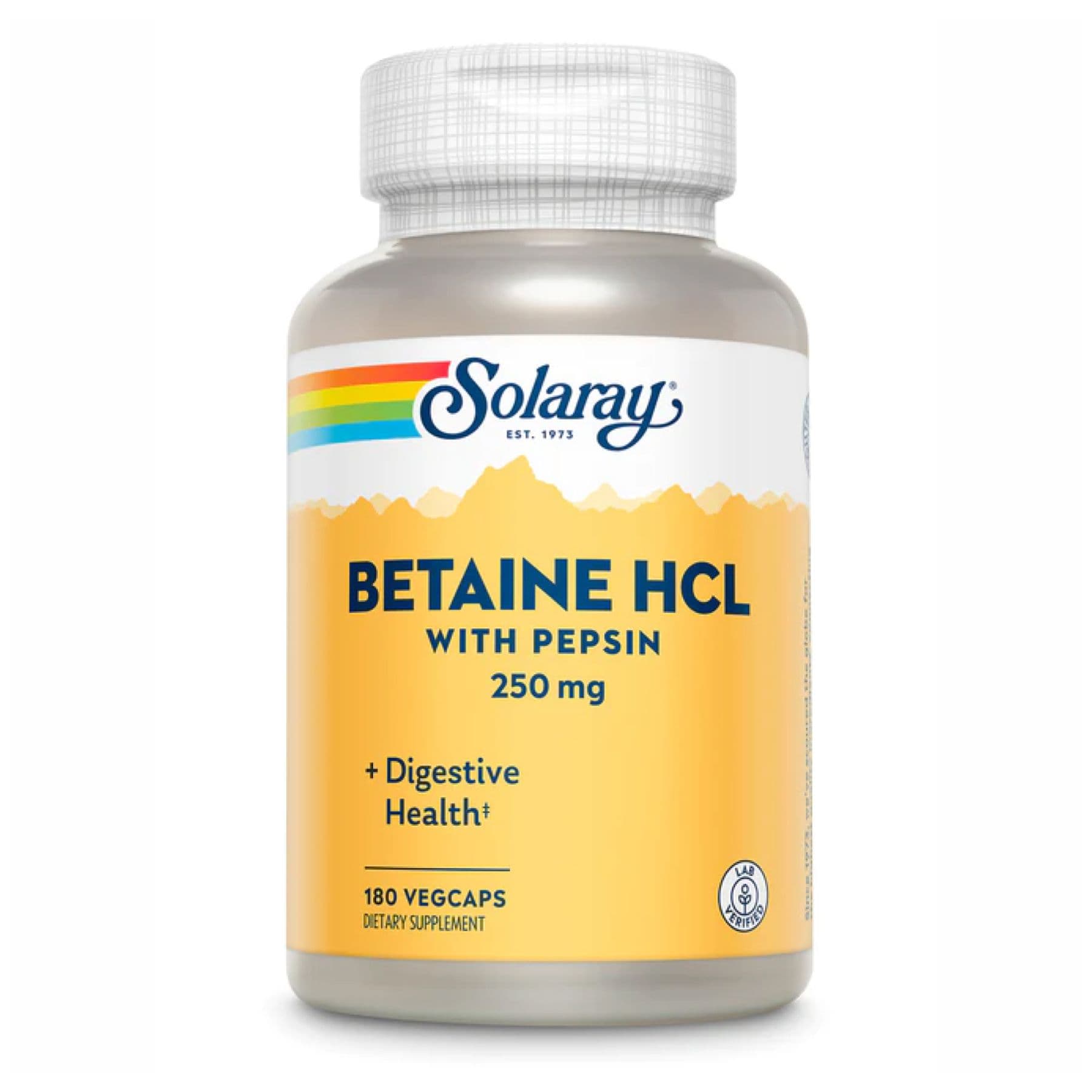 Betaine HCl 250mg - 180 vcaps (Пошкоджена етикетка)