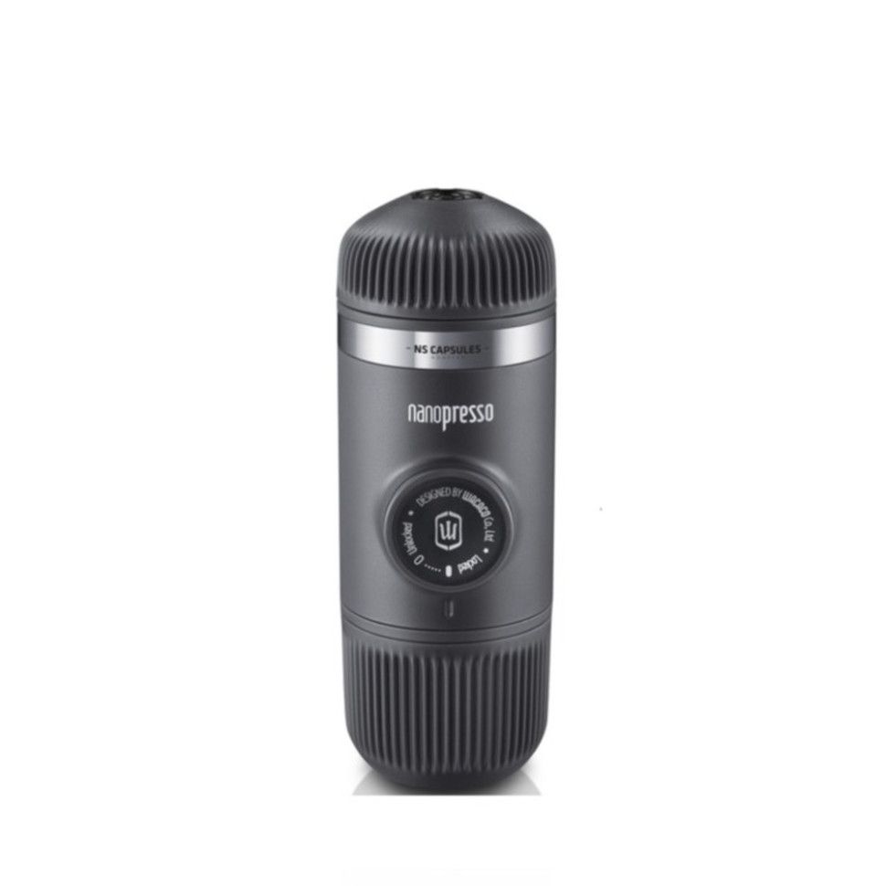 Портативная еспресо-кофеварка Wacaco Nanopresso серая, механическая, для молотого кофе
