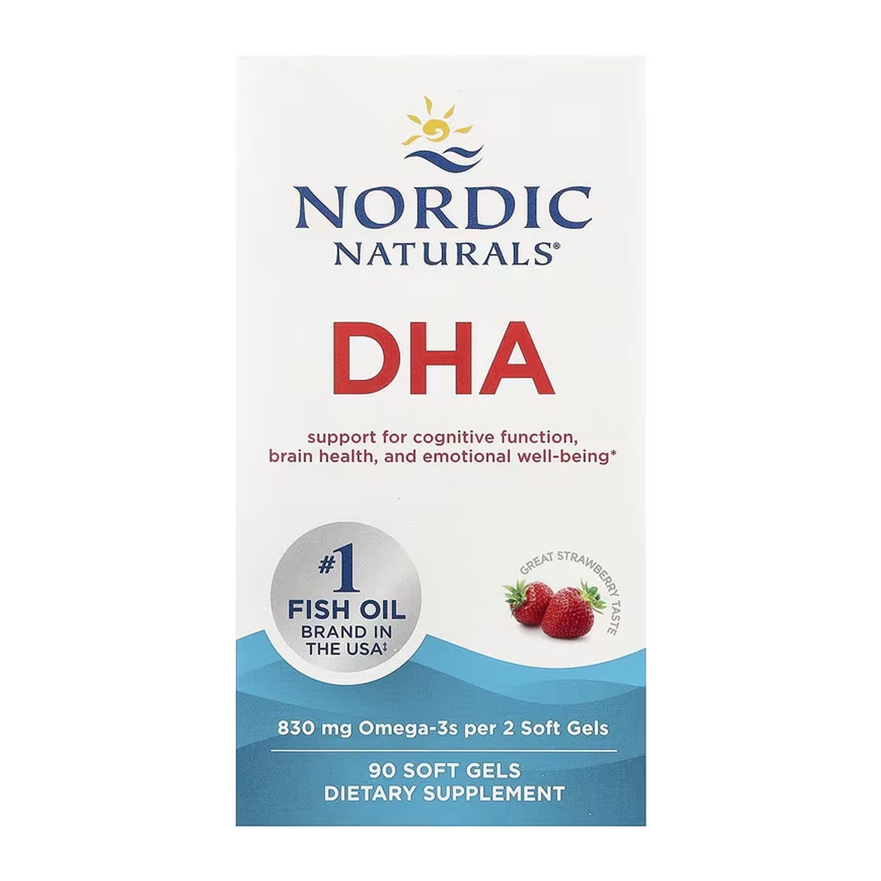 DHA, 90 м'яких капсул, Nordic Naturals