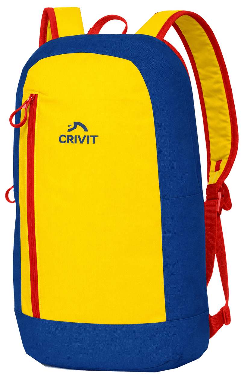 Невеликий міський рюкзак 10L Crivit Mini синій з жовтим