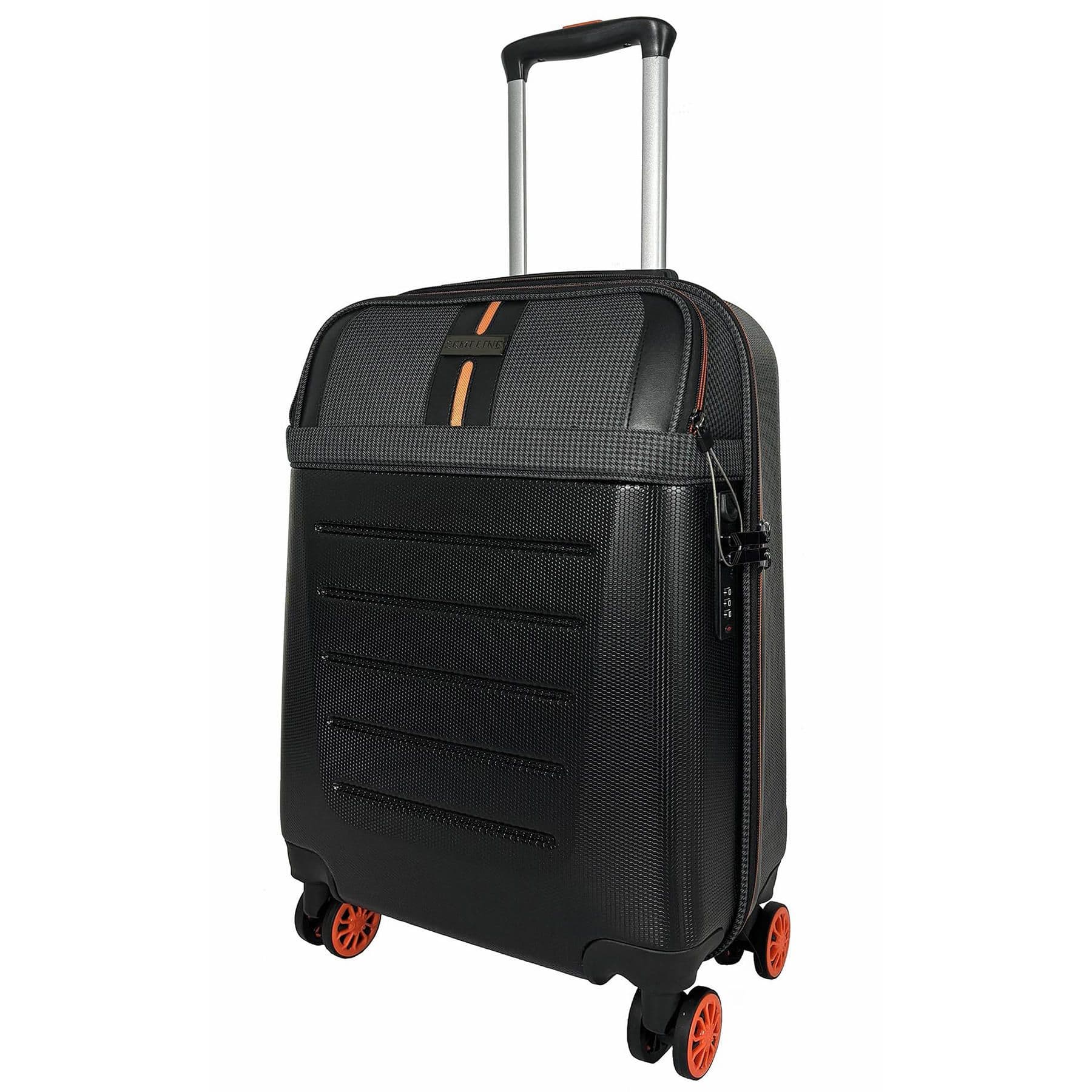 Валіза Semi Line 20" (S) Black/Orange Line (T5734-1)
