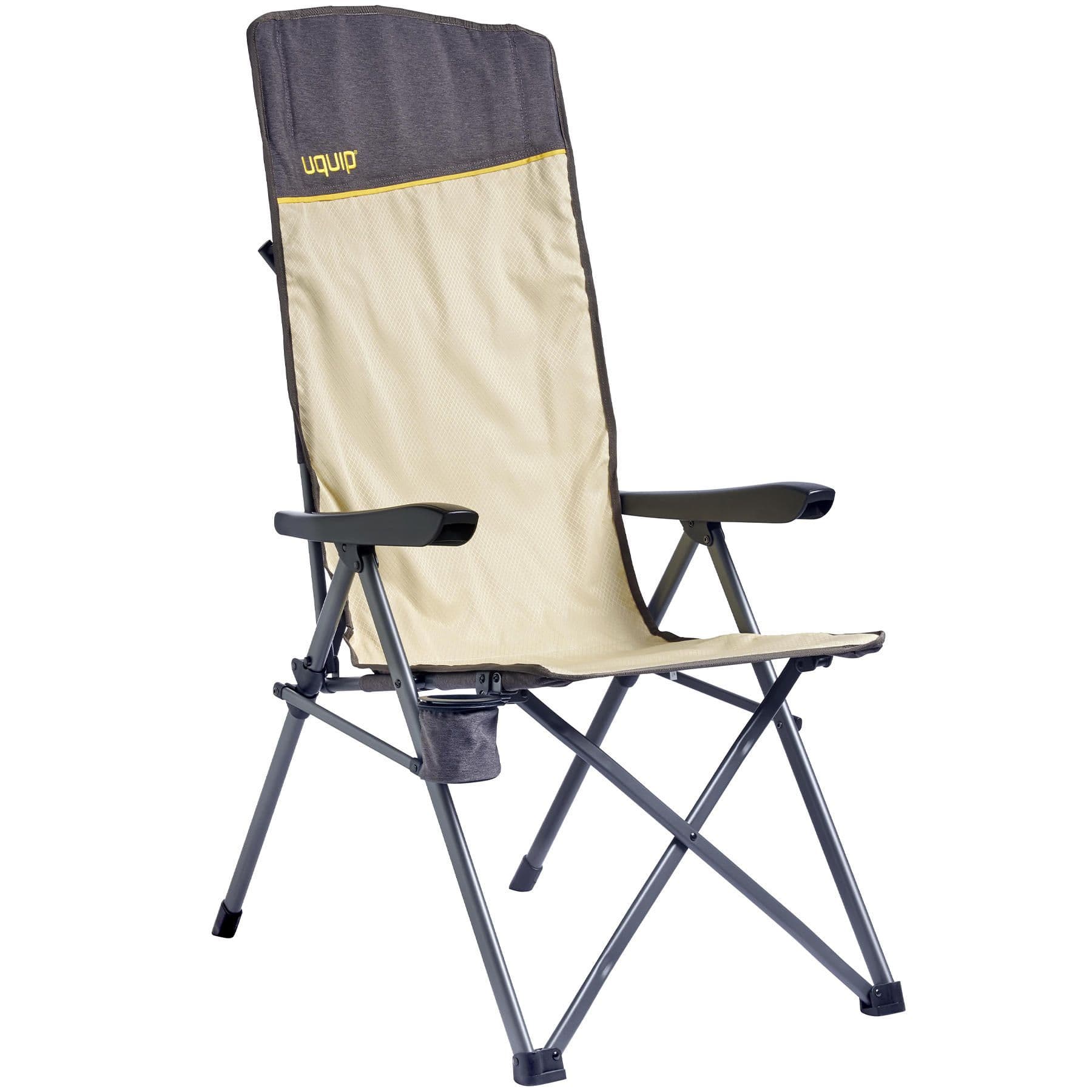 Крісло розкладне Uquip Justy XL Sand/Grey (244045)