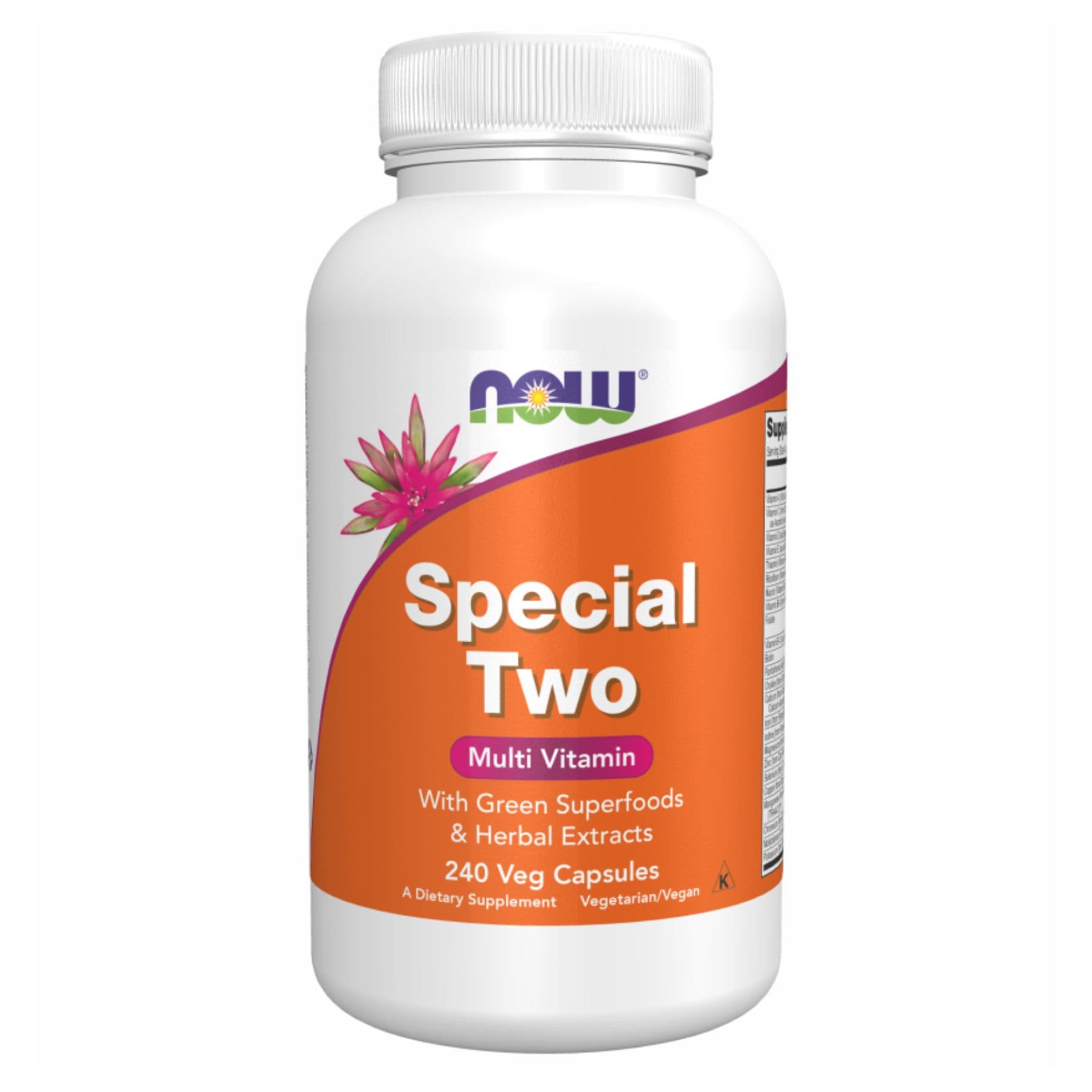 Special Two Multi — мультивитамины, 240 вег. капсул, Now Foods