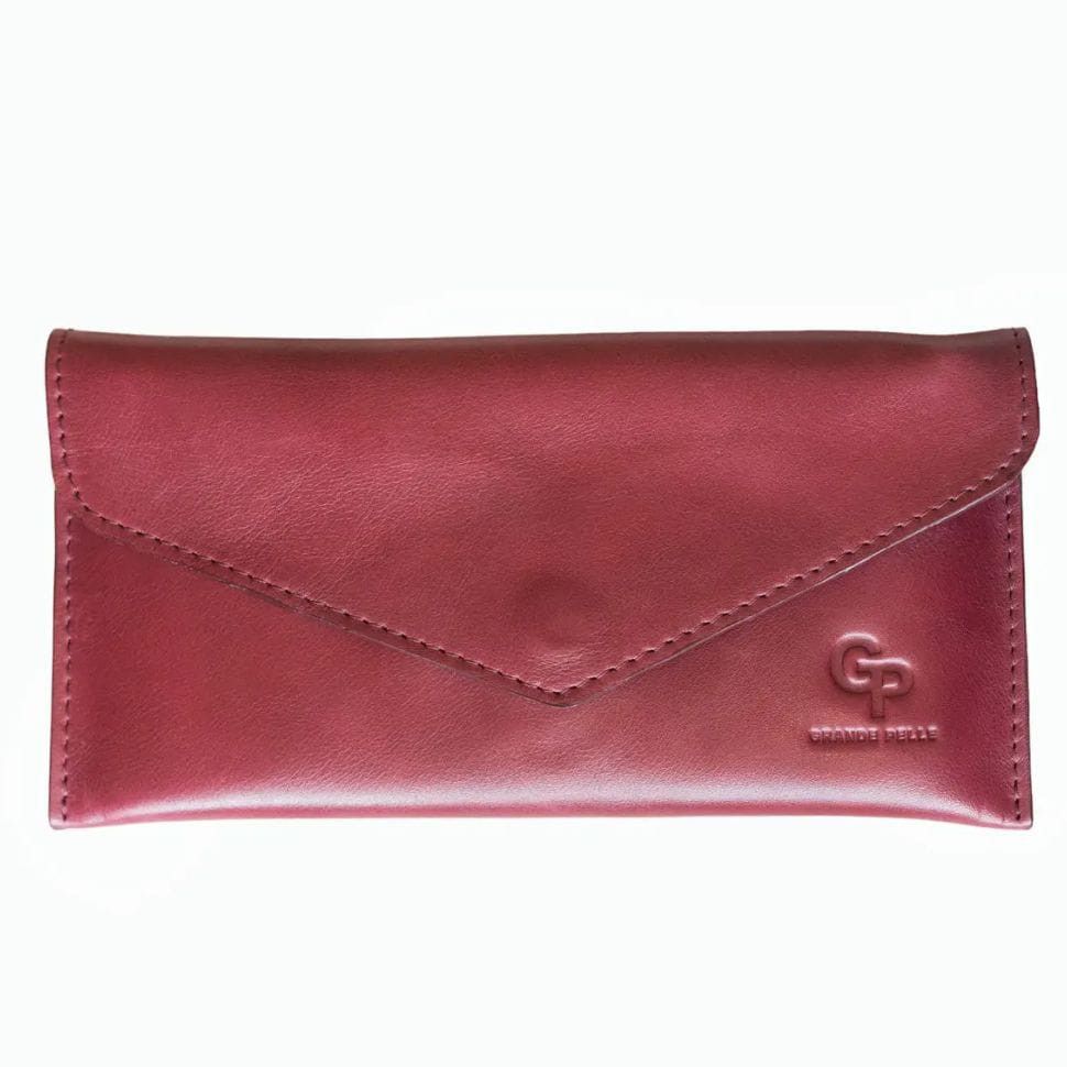 Кожаный кошелек Grande Pelle 510661 красный