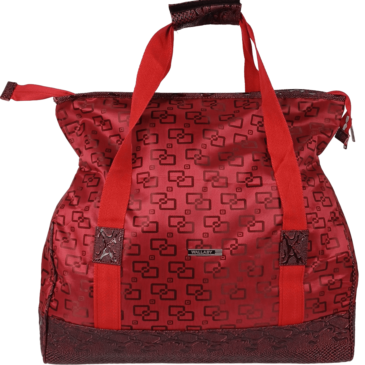 Дорожная сумка, саквояж 25L Wallaby красный квадраты