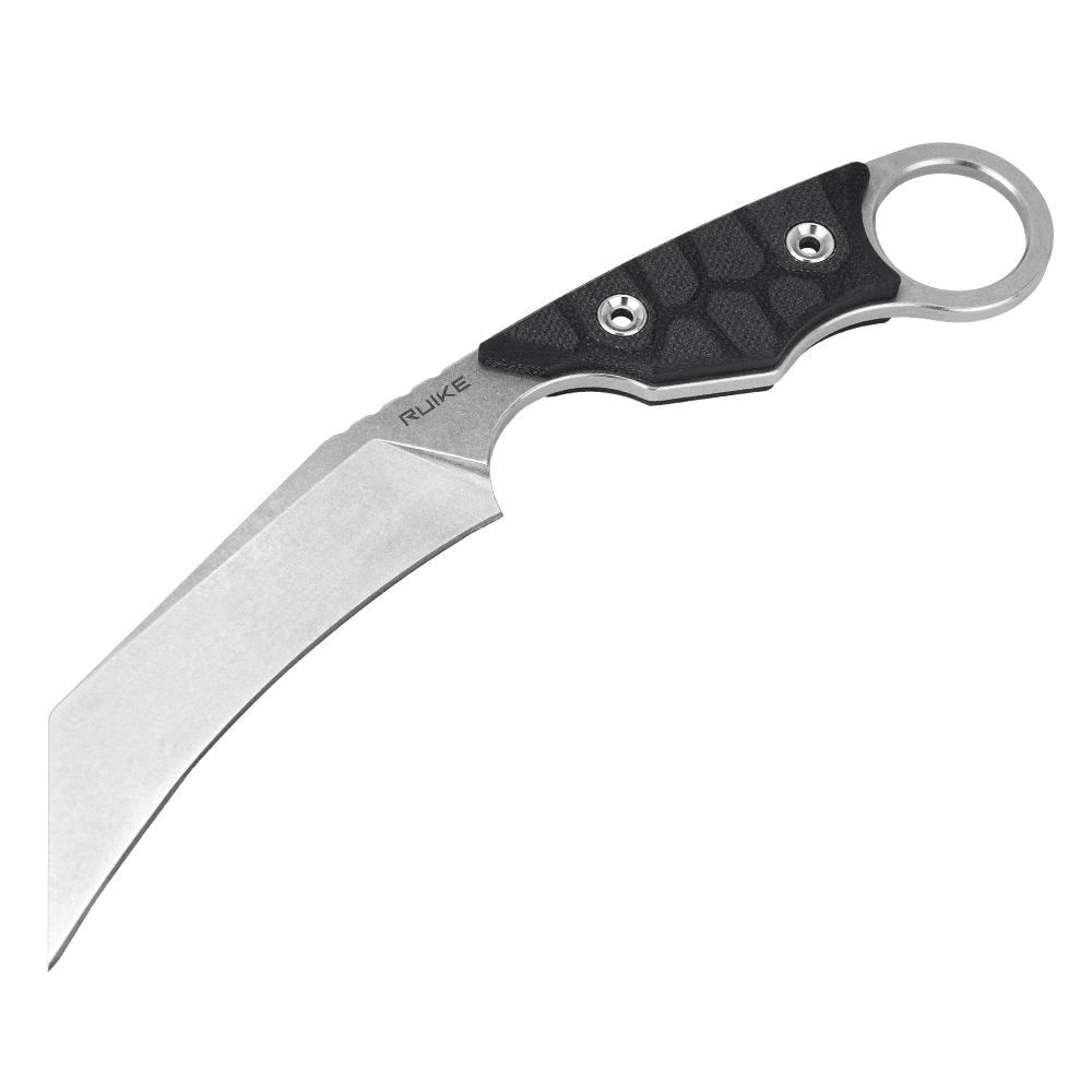 Ніж фіксований туристичний Ruike FS68, (8.6 см) 14C28N / G10 чорний