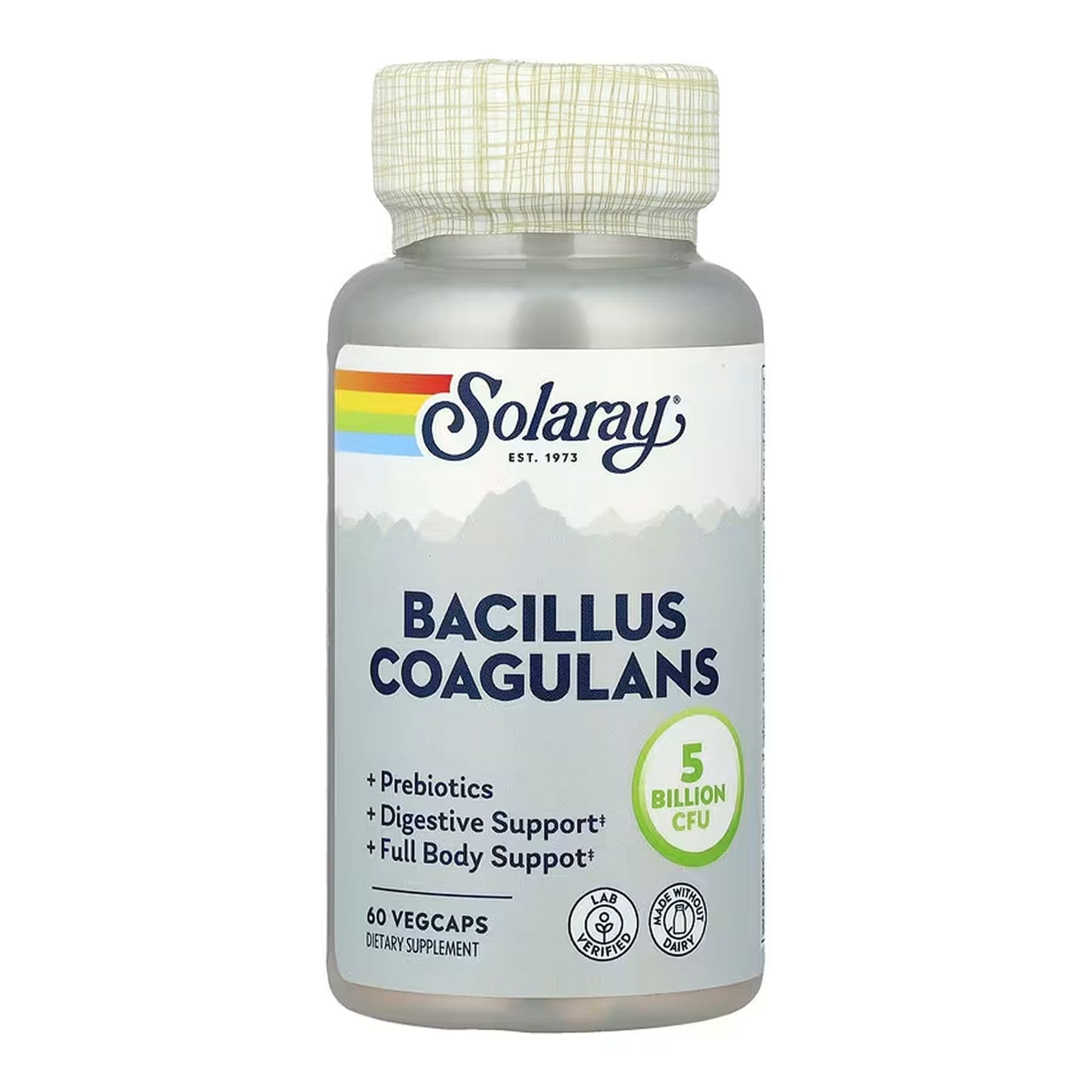 Бактерії Bacillus Coagulans 5 мільярдів КОЕ, 60 вег. капсул