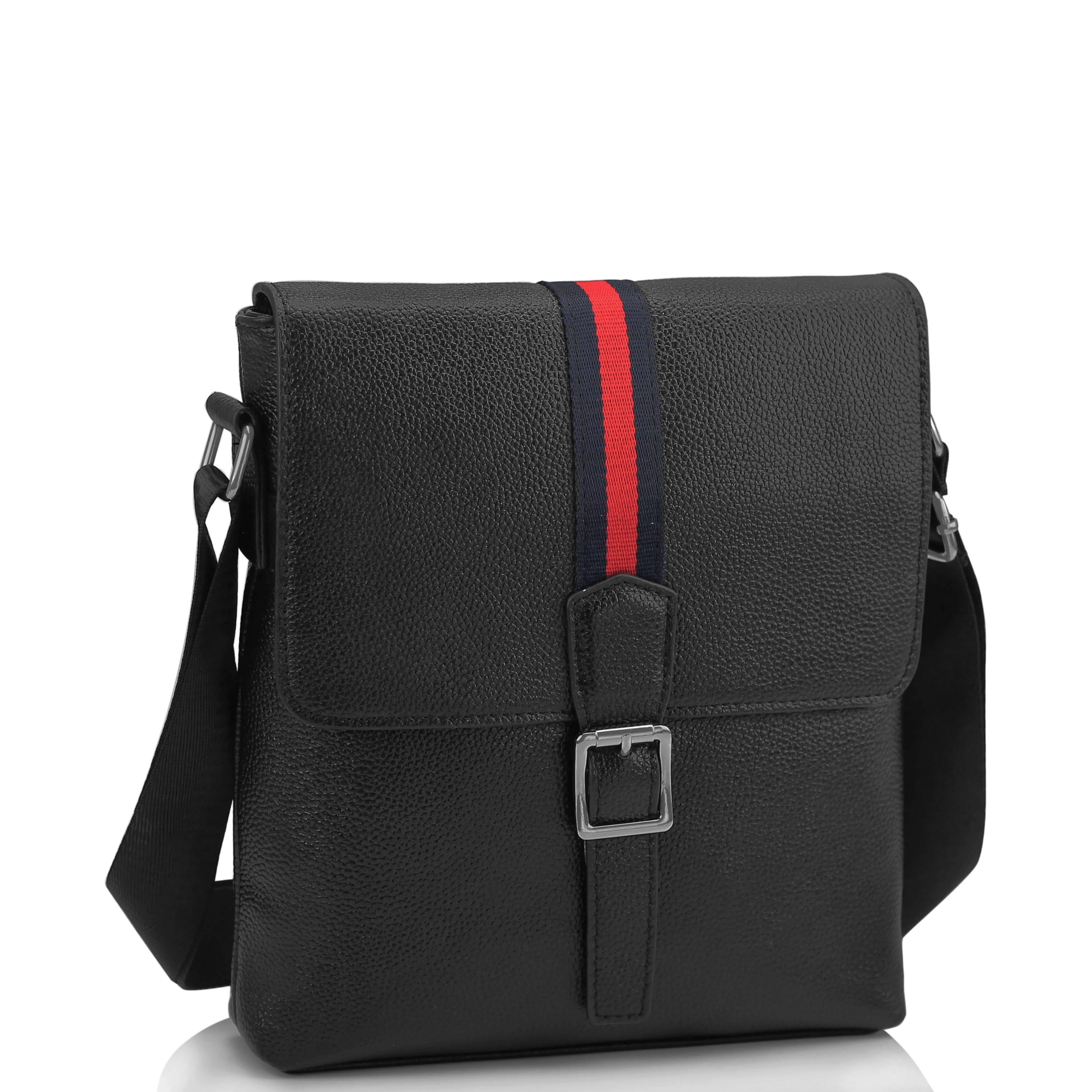 Чоловіча шкіряна сумка через плече месенджер Tiding Bag A25F-98085A