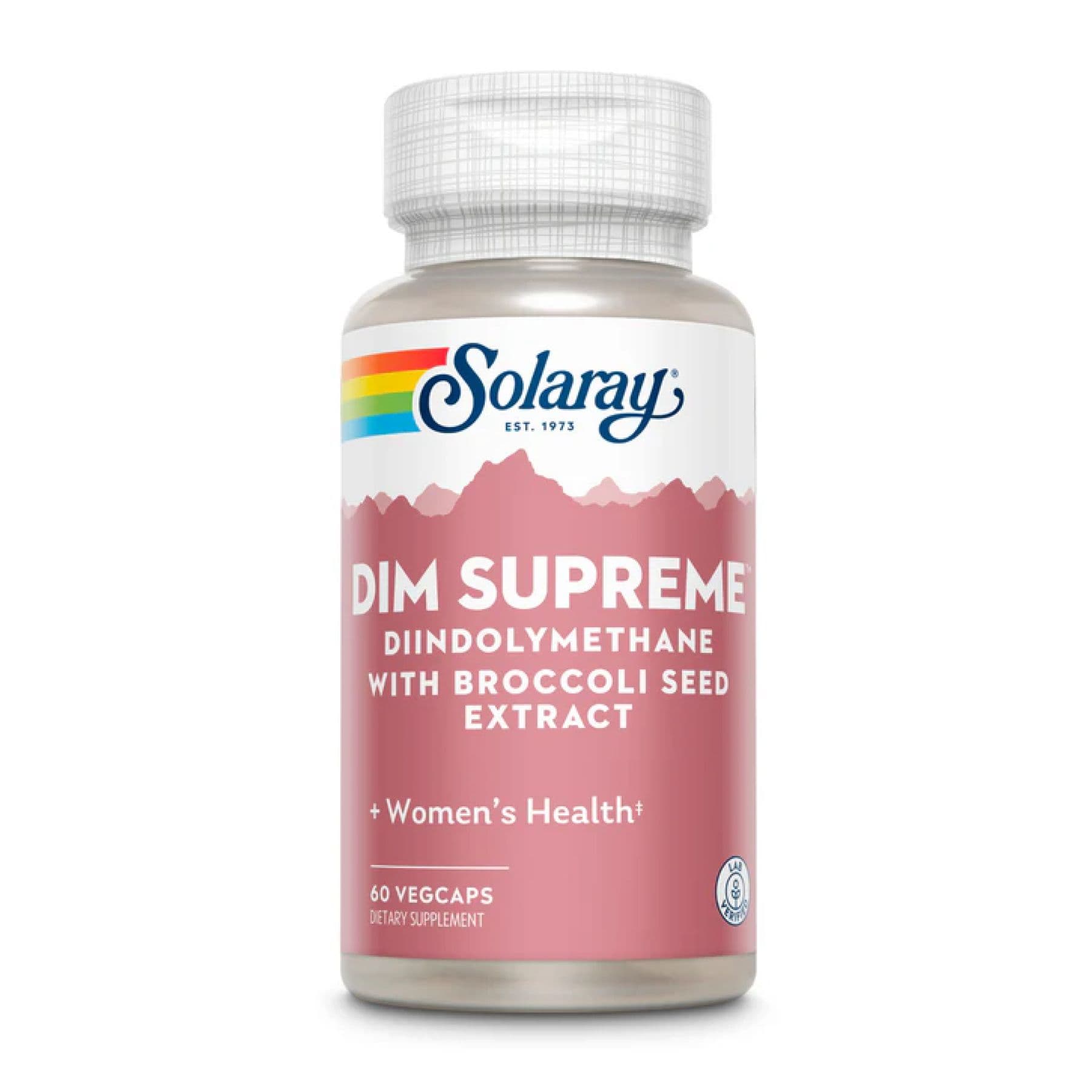DIM Supreme, 100 мг, 60 вег. капсул, Solaray