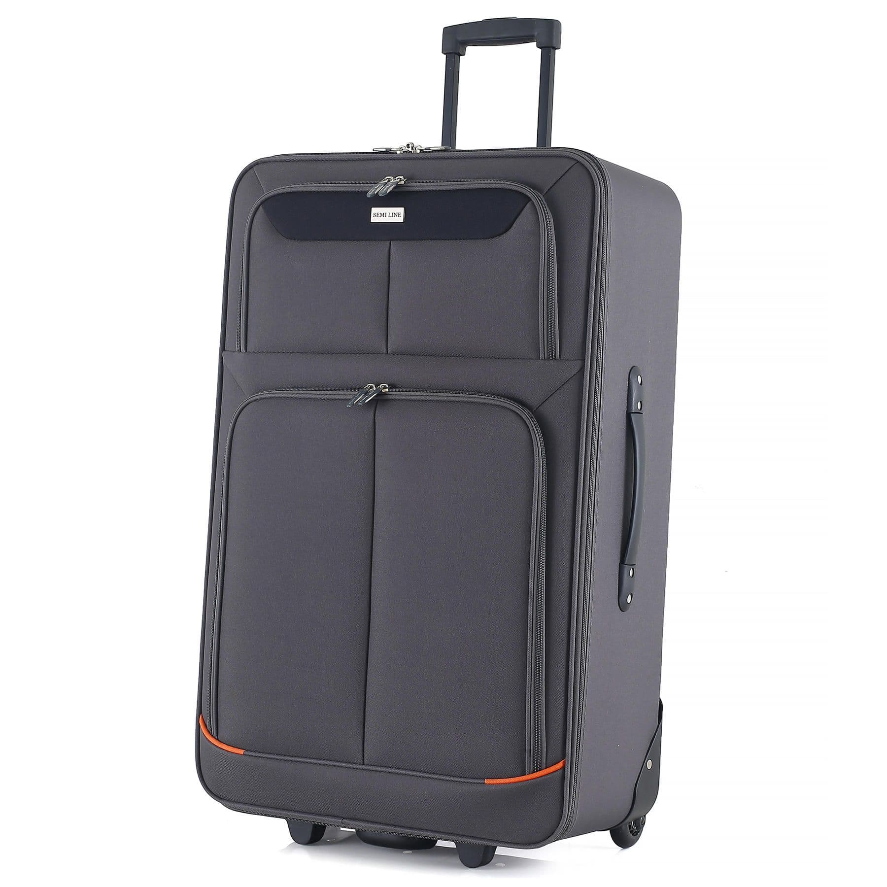 Валіза Semi Line 28" (L) Grey/Orange Lines (T5754-3)