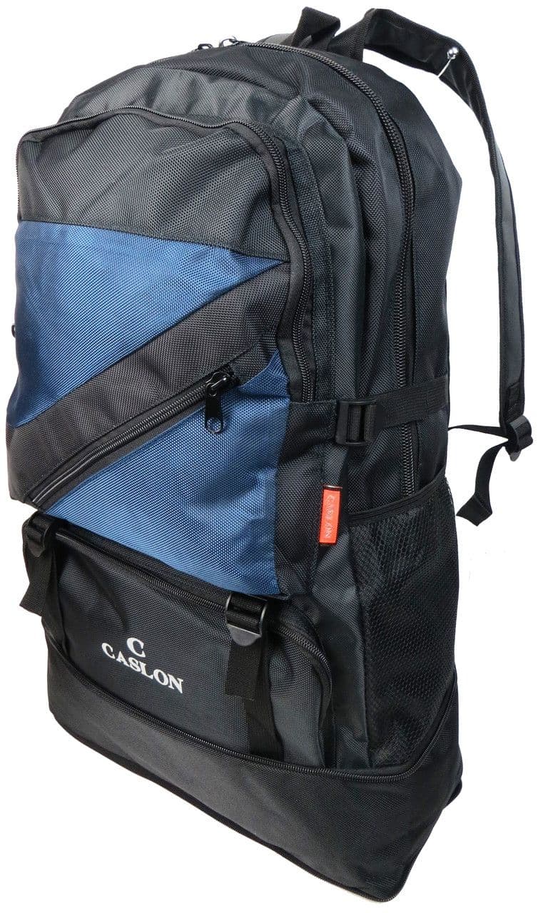 Рюкзак туристический 40L Caslon черный с синим