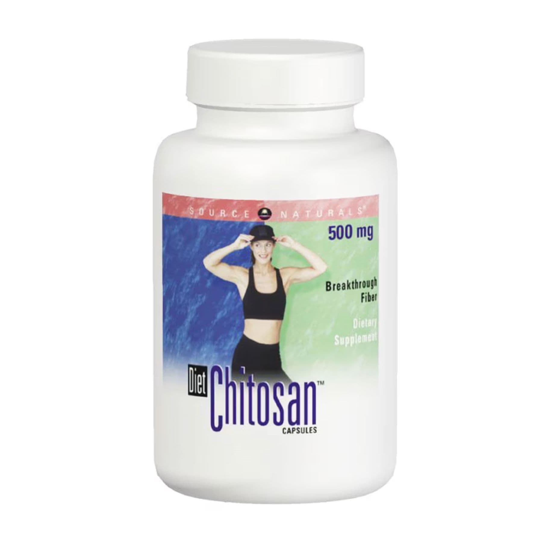 Diet Chitosan — хітозан 500 мг, 120 капсул, Source Naturals
