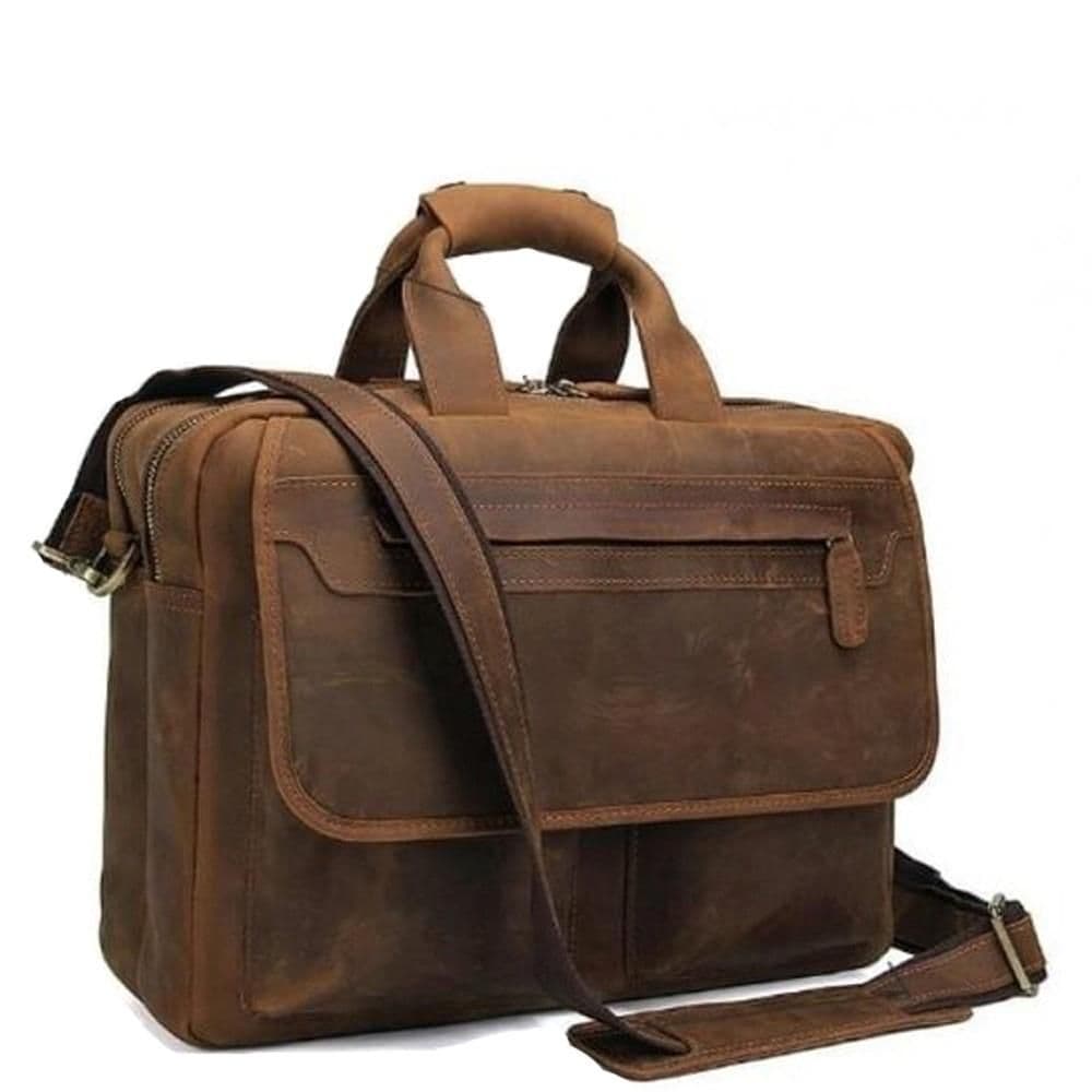 Сумка-портфель мужская кожаная Tiding Bag T29523B