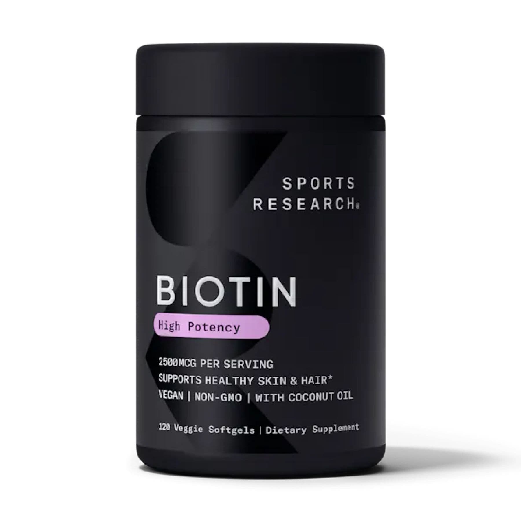Биотин, 5000 мкг, 120 вег. желатиновых капсул, Sport Research
