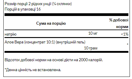 Гель алое вера, 946 мл