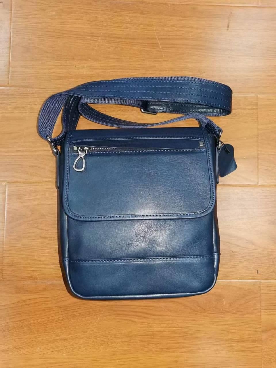 Чоловічий шкіряний месенджер із клапаном Tiding Bag S-JMD10-7008BL