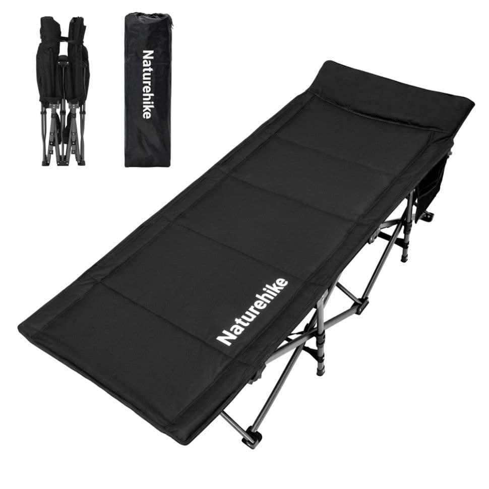 Ліжко складане Naturehike CNK2300WS010, Поліестер Oxford / залізо, чорний