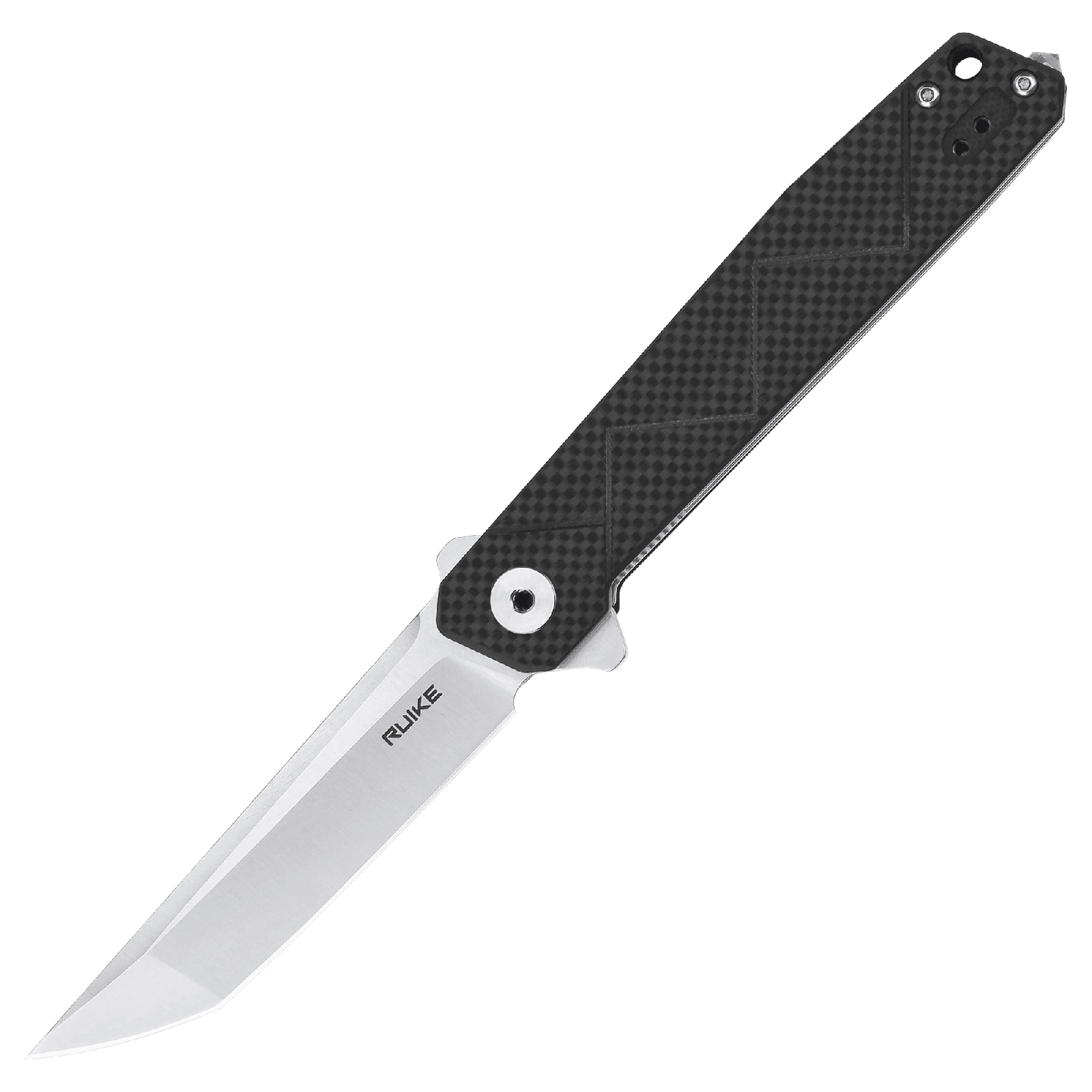 Ніж складаний туристичний Ruike P127-CB, (9.1 см) 14C28N / G10 + carbon fiber чорний