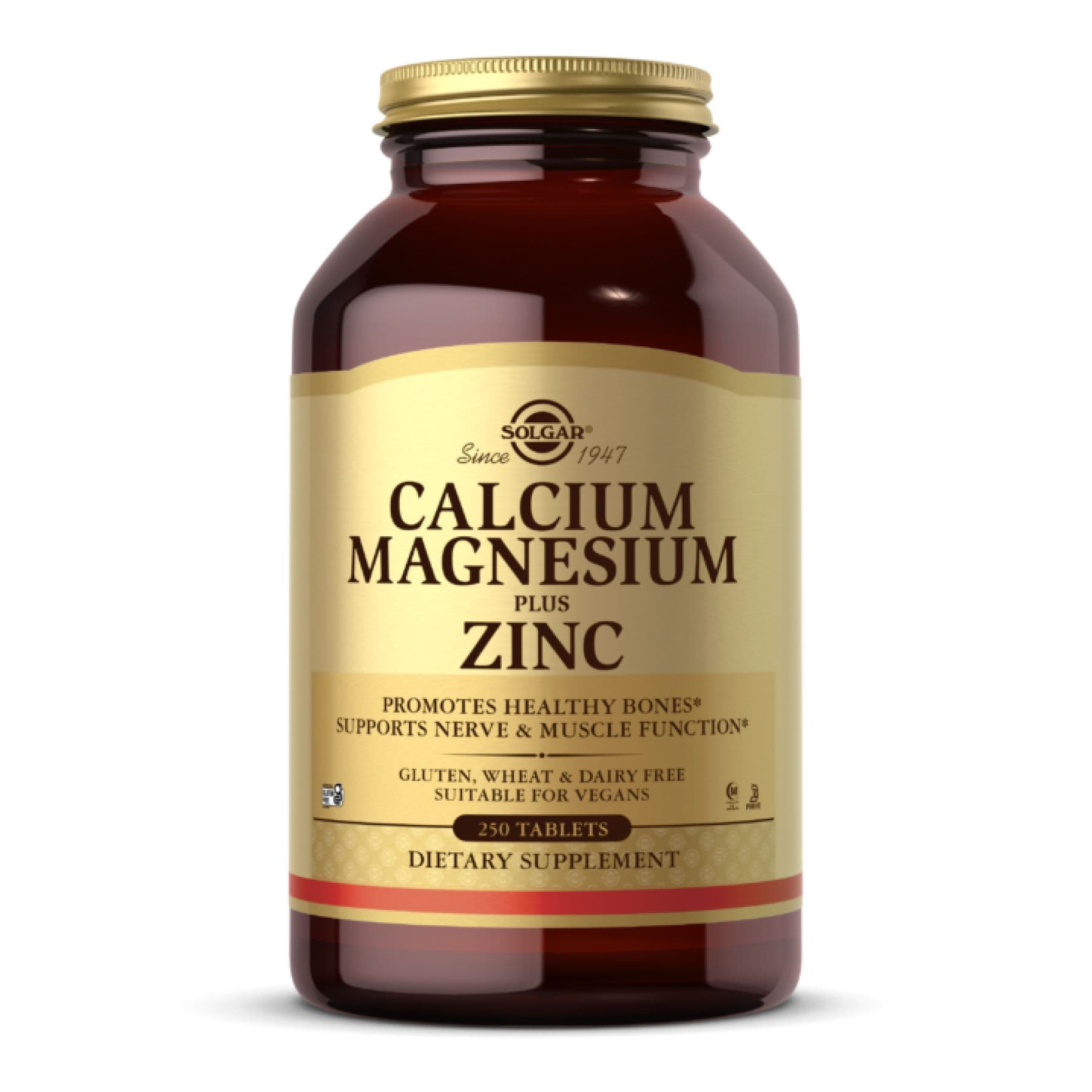 Calcium Magnesium Plus Zinc - 250 tabs — фото 1