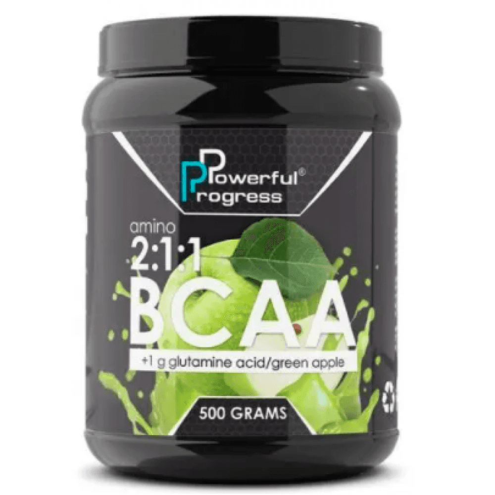BCAA 2:1:1 + Глутамін, 500 г, Яблуко