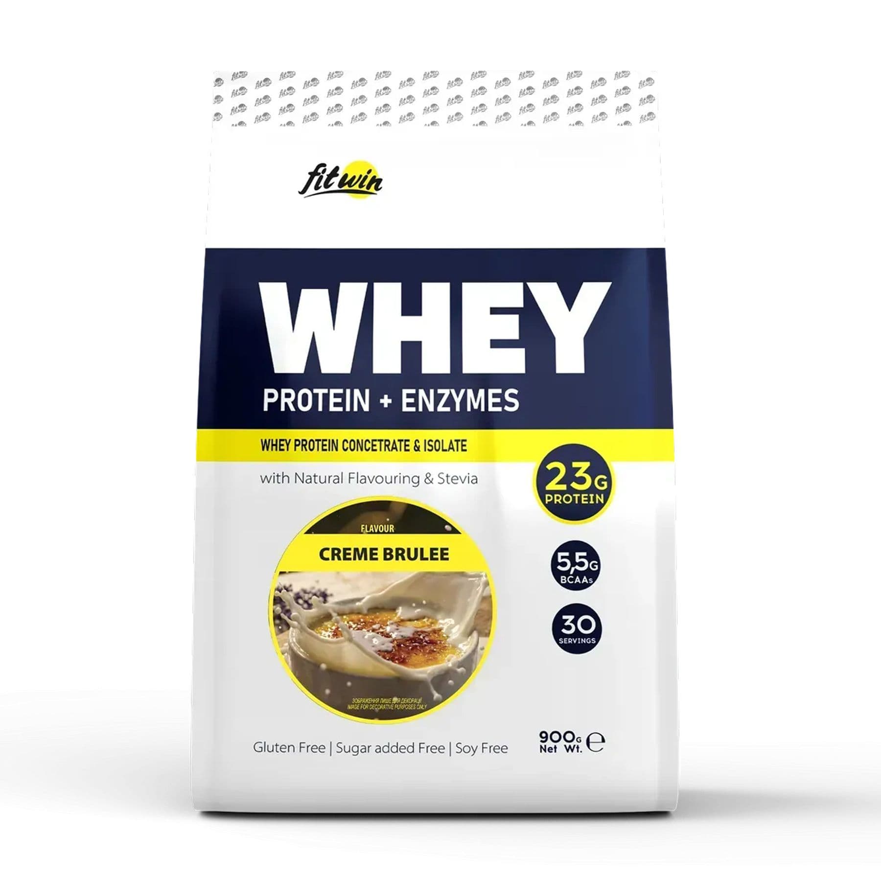 FitWin Whey, протеин, вкус крем-брюле, 900 г