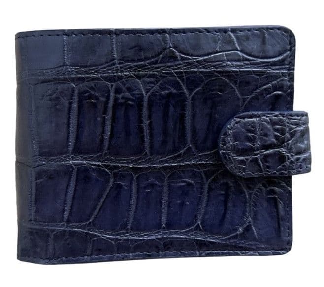 Гаманець зі шкіри крокодила Exotic Leather Синій (cw 121)