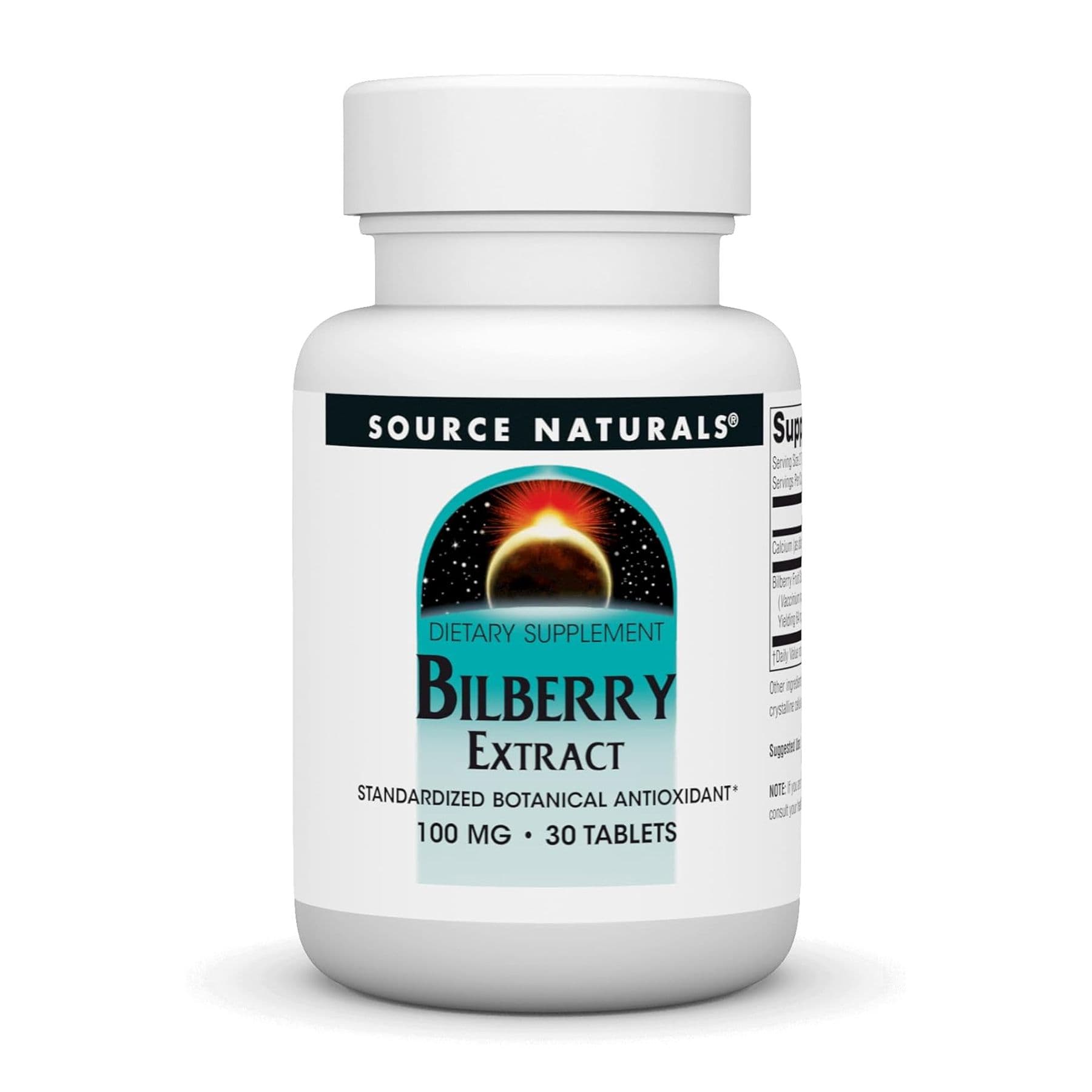 Екстракт чорниці, 100 мг, 30 таблеток, Source Naturals