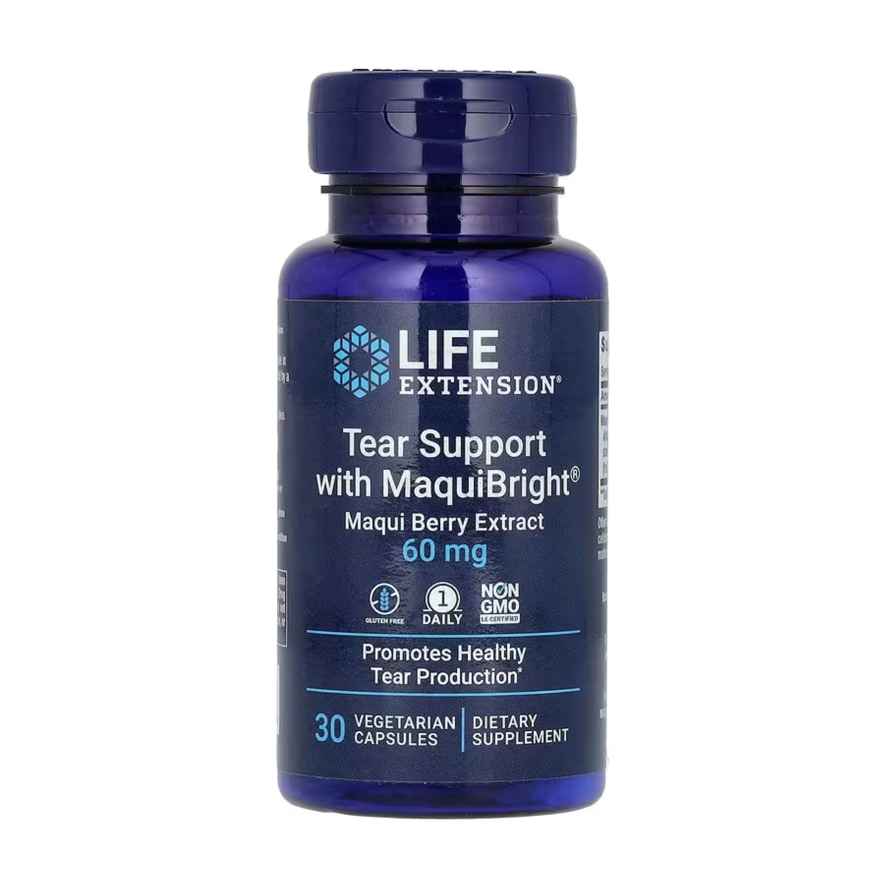 Tear Support з MaquiBright 60 мг — підтримка зору, 30 вегетаріанських капсул, Life Extension