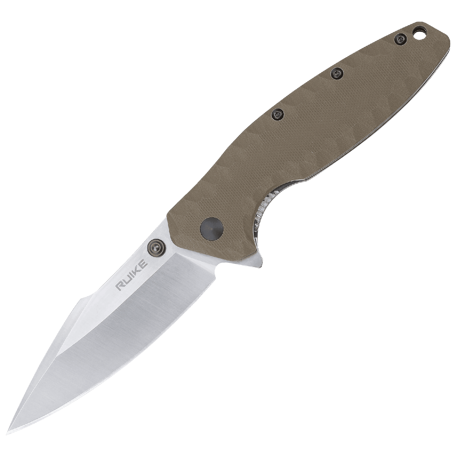 Ніж складаний туристичний Ruike P843-W, (9 см) 12C27 / G10 помаранчевий