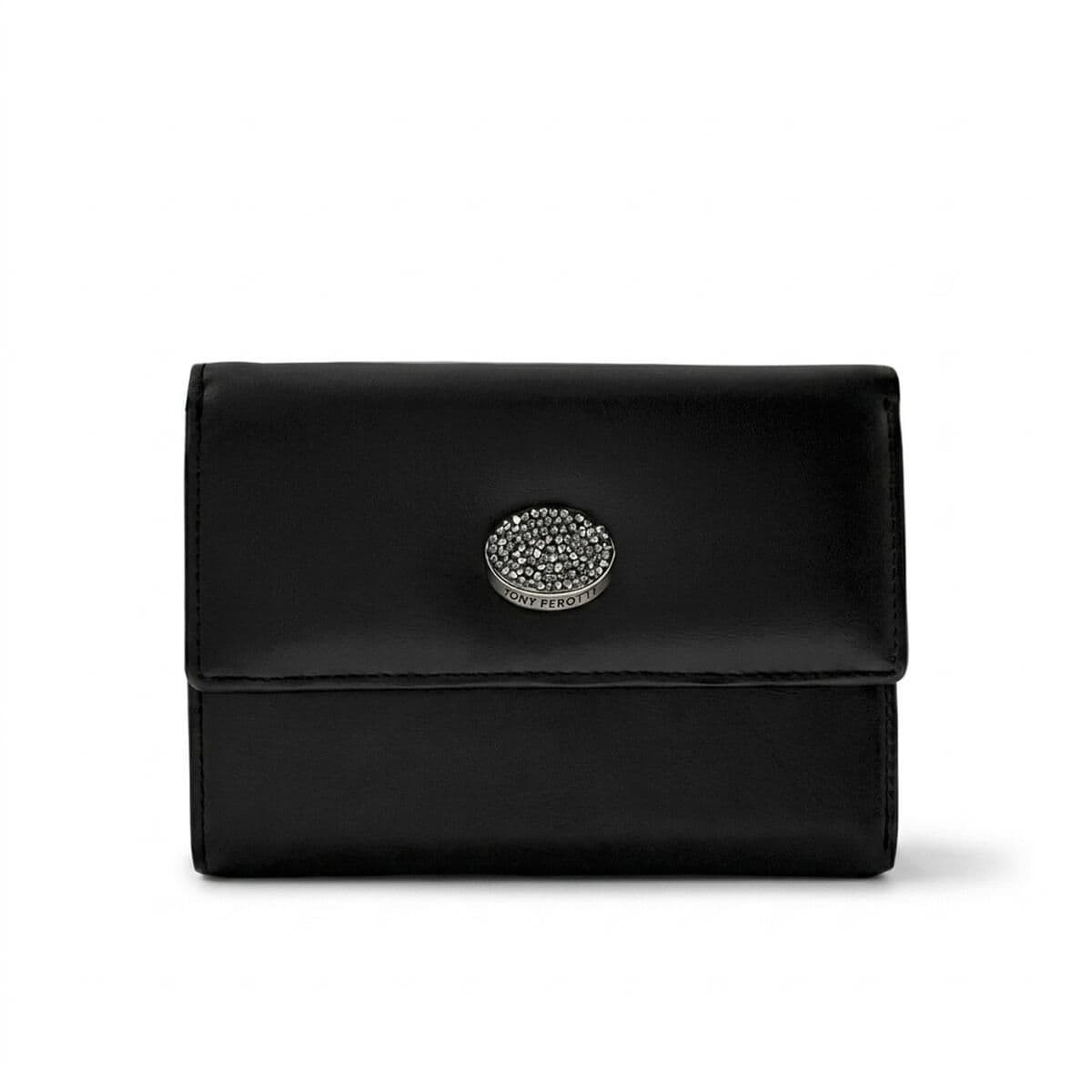 Жіночий гаманець Tony Perotti Swarovski 500N nero (90017) Чорний