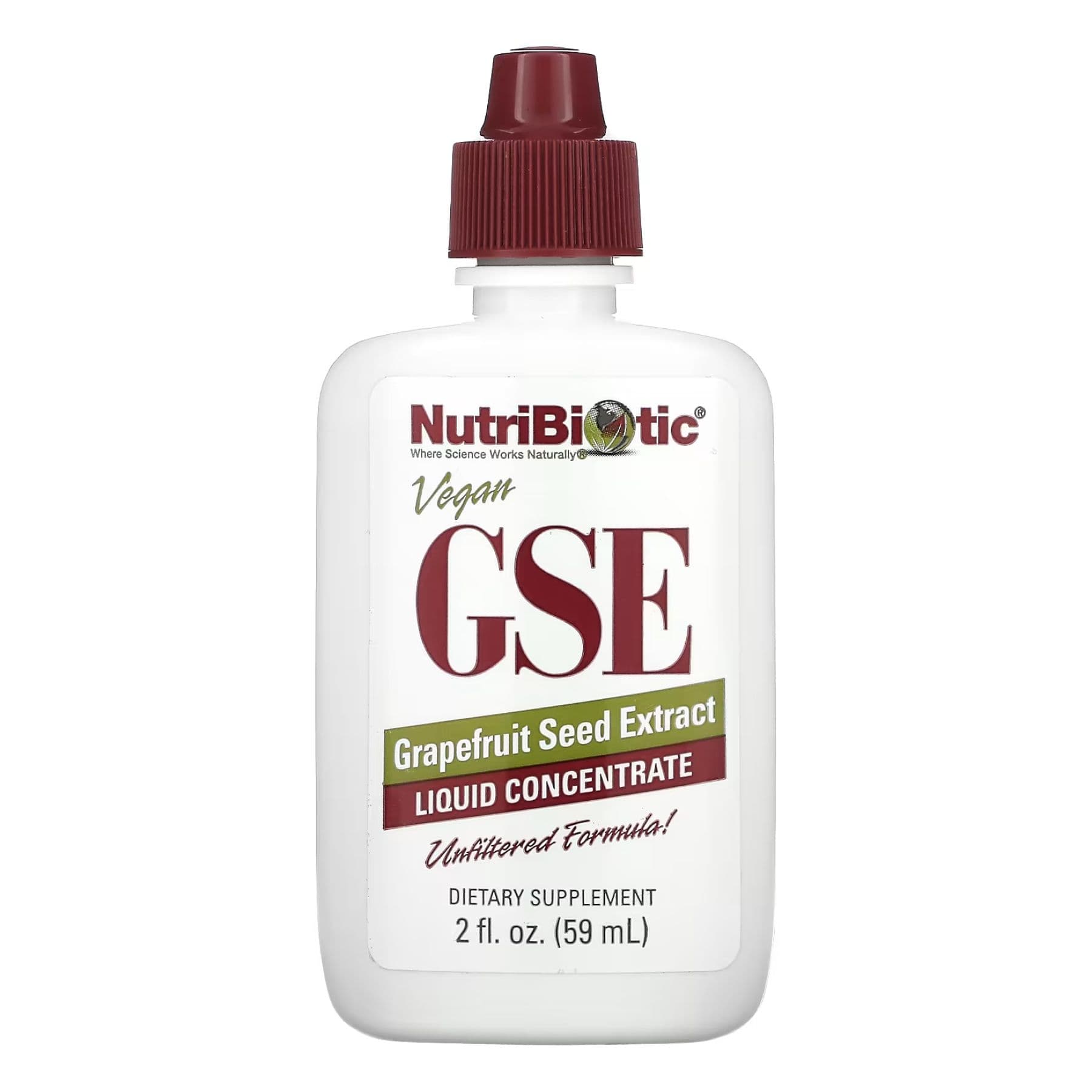 Екстракт насіння грейпфрута (GSE) рідкий, 59 мл, Nutribiotic