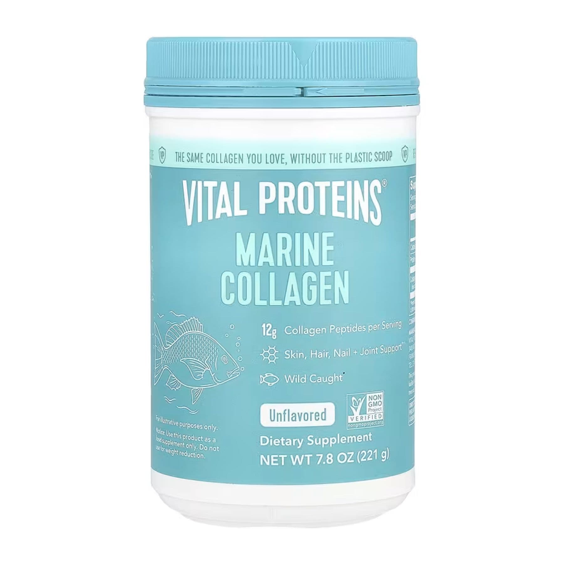 Marine Collagen - 221g Unflavored (Повреждена банка)