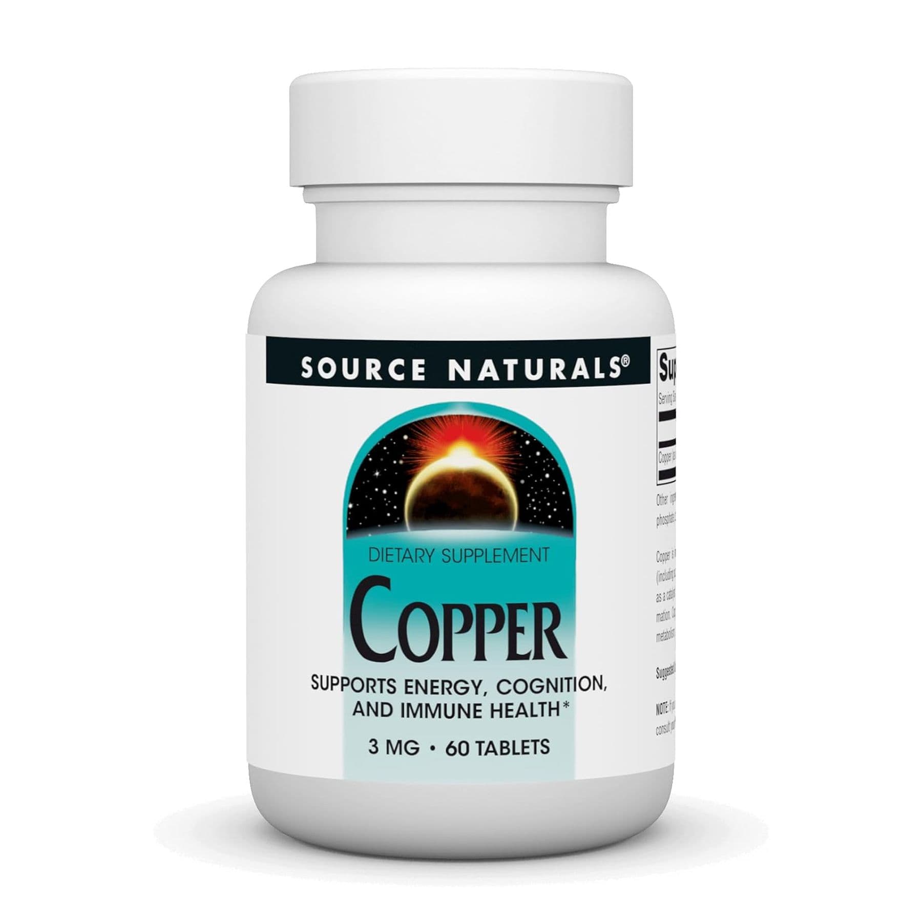Мідь 3 мг, 60 капсул, Source Naturals