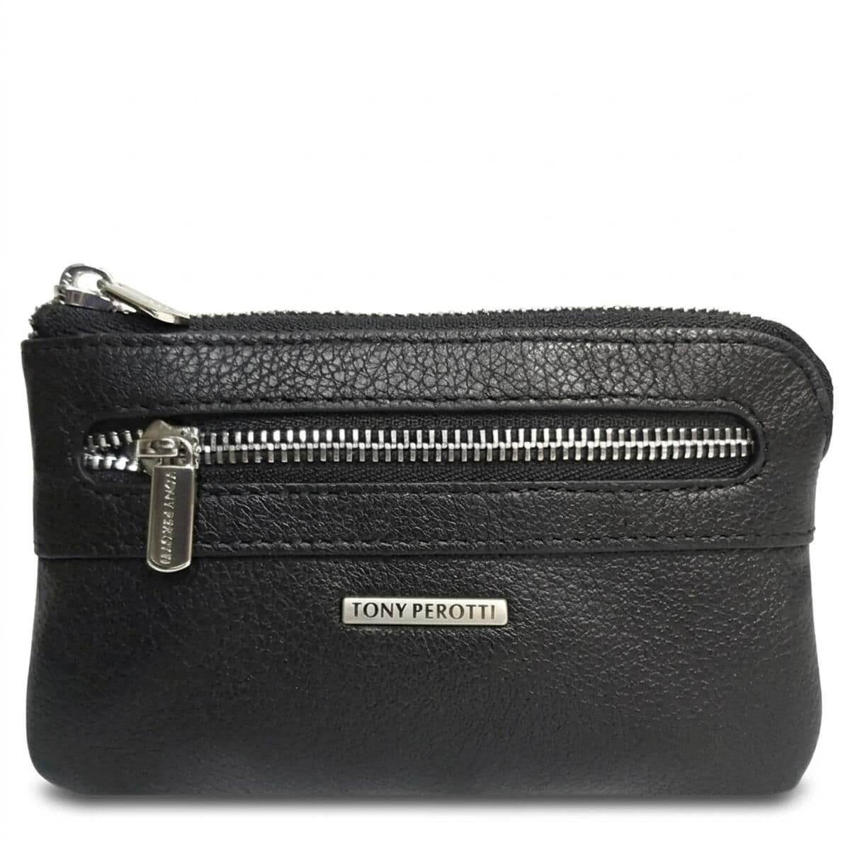 Ключница Tony Perotti New Contatto из натуральной кожи 359L nero (90418) Черная