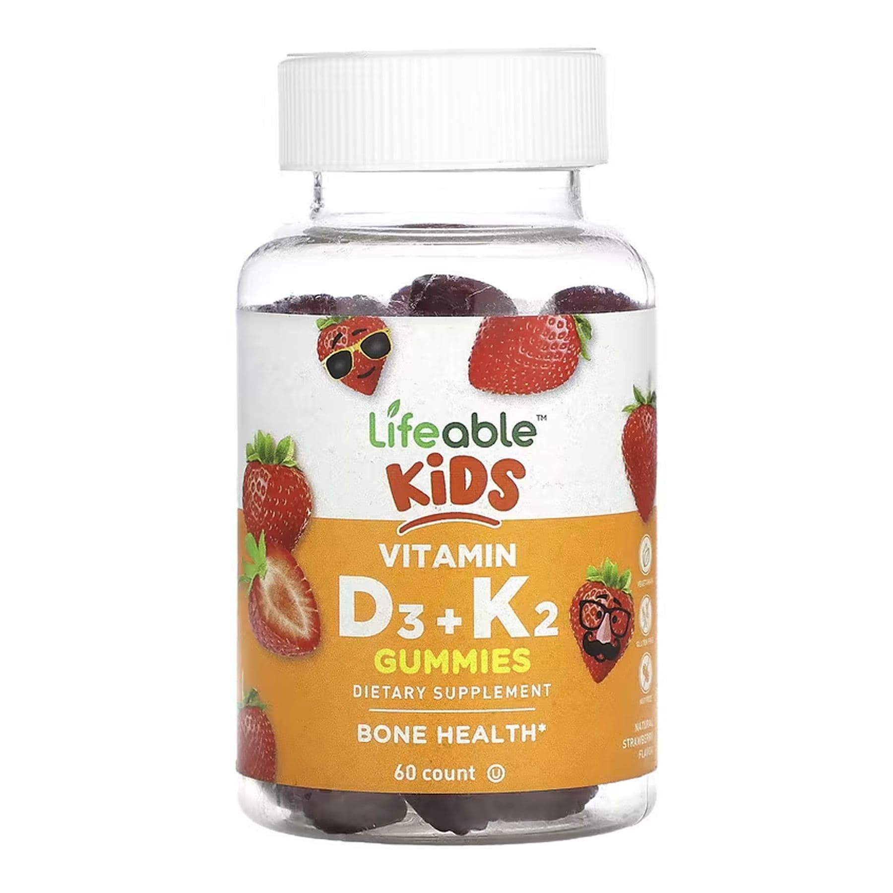 Vitamin D3 + K2 Kids - 60 gummies (Пошкоджена банка)