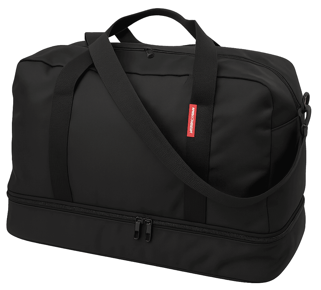 Дорожная сумка с отделом для обуви 40L Wallaby черная