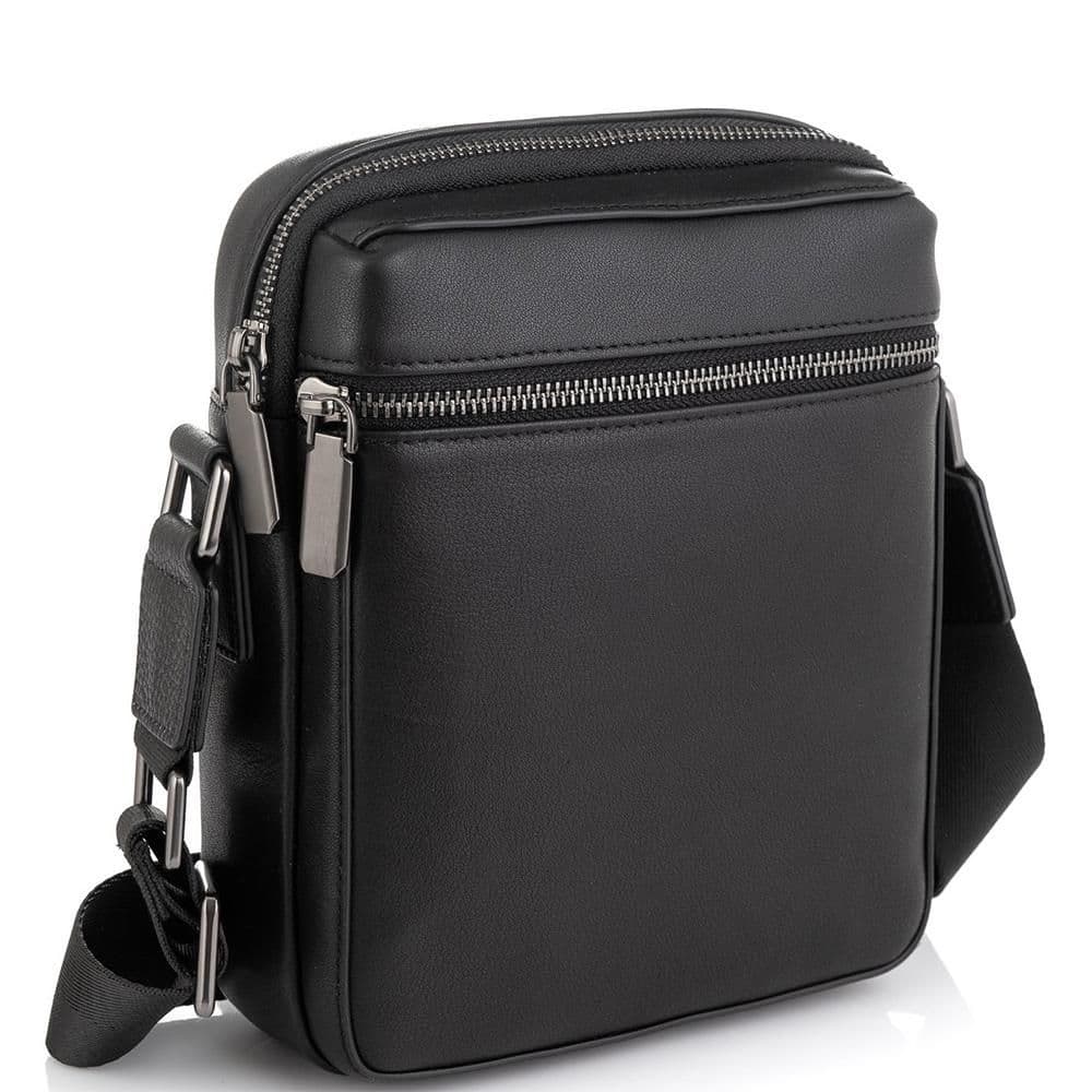 Чоловіча сумка через плече чорна Tiding Bag SM8-2156A
