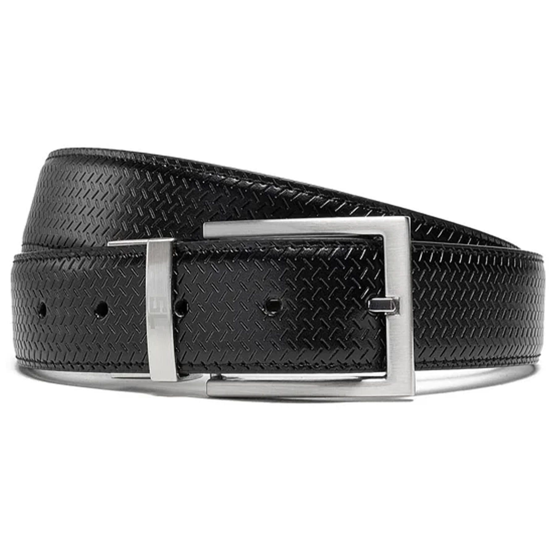 Ремінь чоловічий шкіряний Semi Line Black/Brown (P8232-0 L)