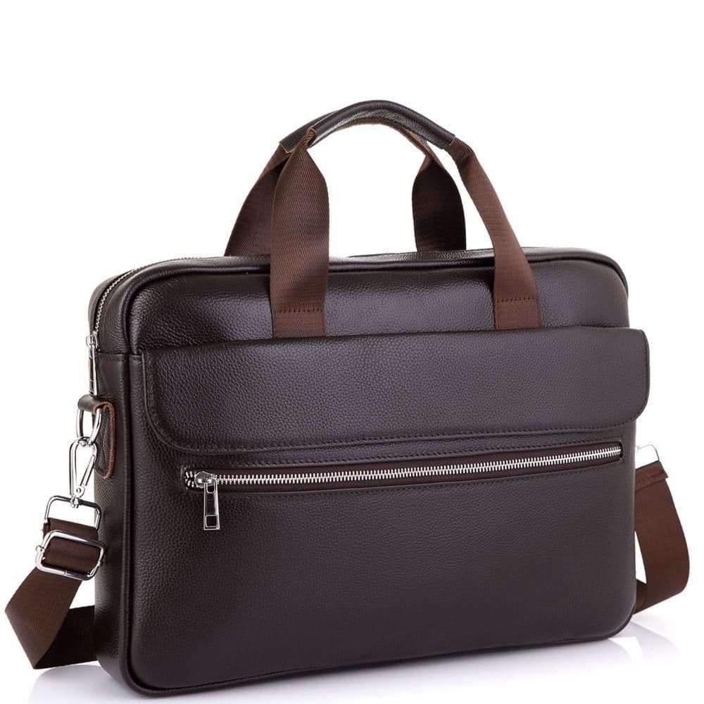 Сумка для ноутбука кожаная мужская Tiding Bag A25-1127C
