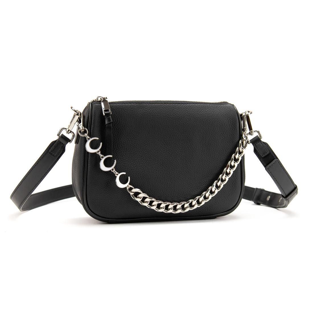 Елегантна шкіряна сумочка з ланцюжком Olivia Leather B24-W-99130A